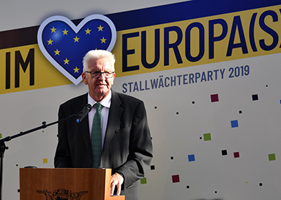The focus is on Europe at the 2019 Stallwächterparty 
